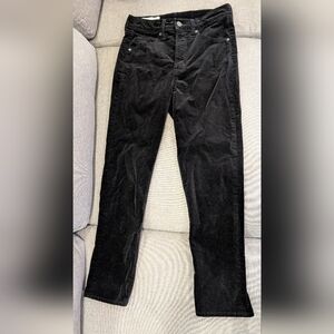 Gap vintage slim high rise velvet pants in size 28/6RS